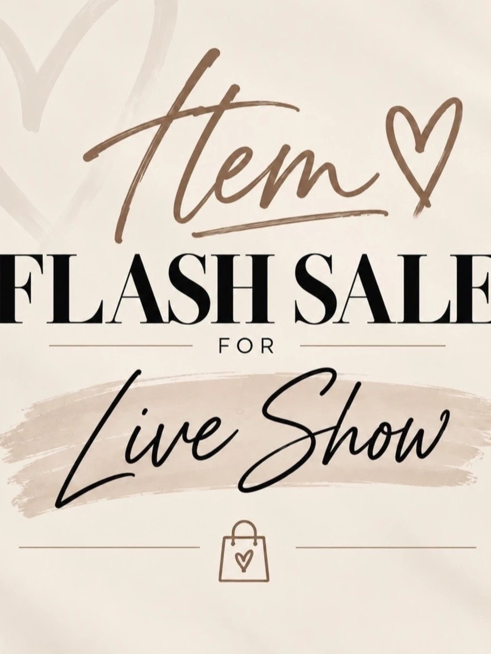 Live Show Flash Sale Graphic